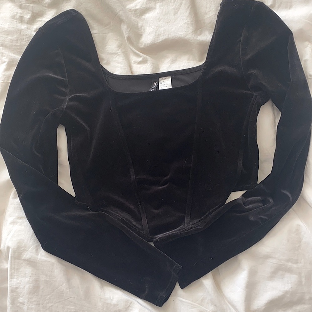 (Soft) Velvet corset top.